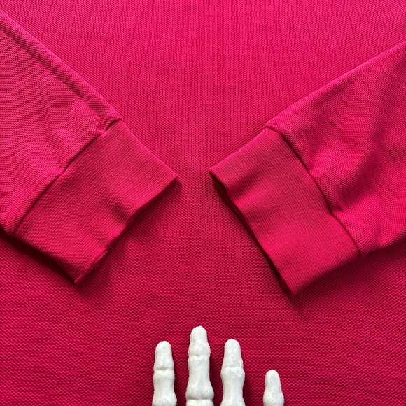 Vintage 80s 90s Red Mock Neck Knit Long Sleeve LL Bean Double L USA ~ Size S - Picture 9 of 10